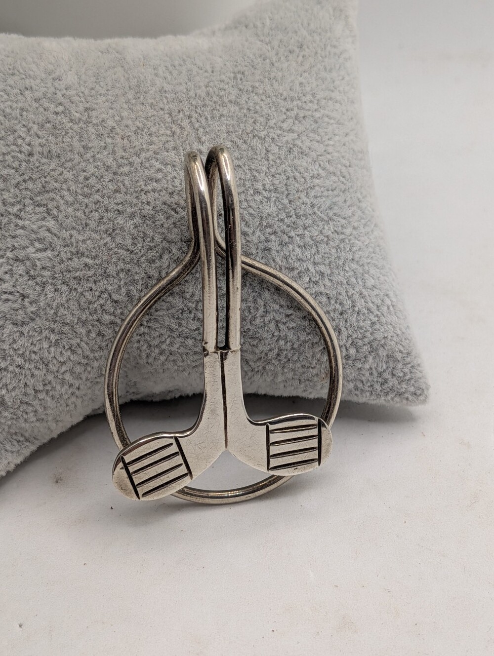 .925 Silver Mexico Golf Club Money Clip for Men